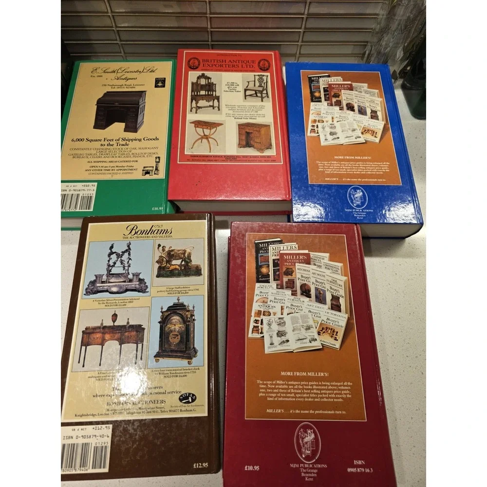 Lot of 5 Vintage 1980s Miller's Antiques Book Lot